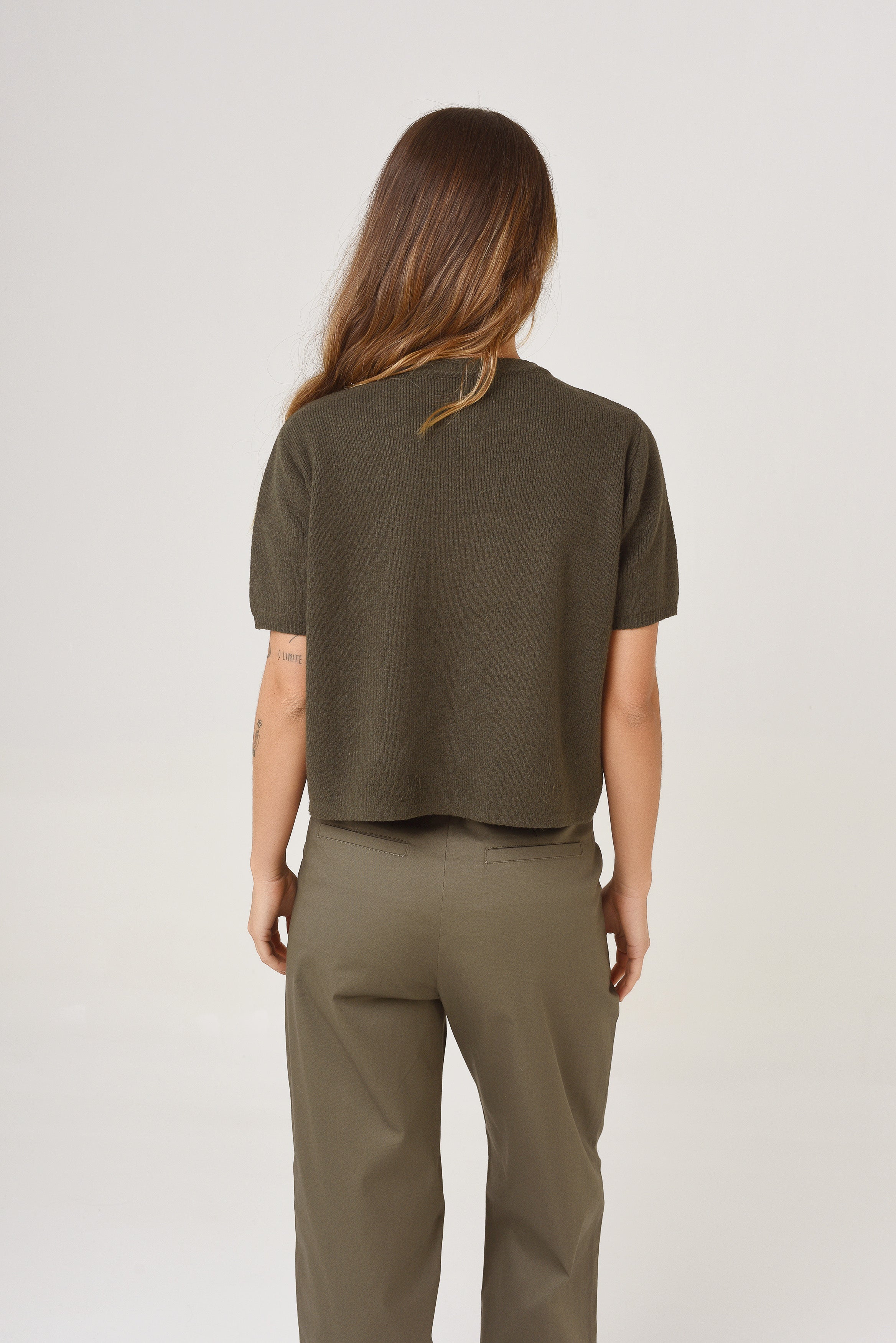 PANTALON WIDE GABARDINA