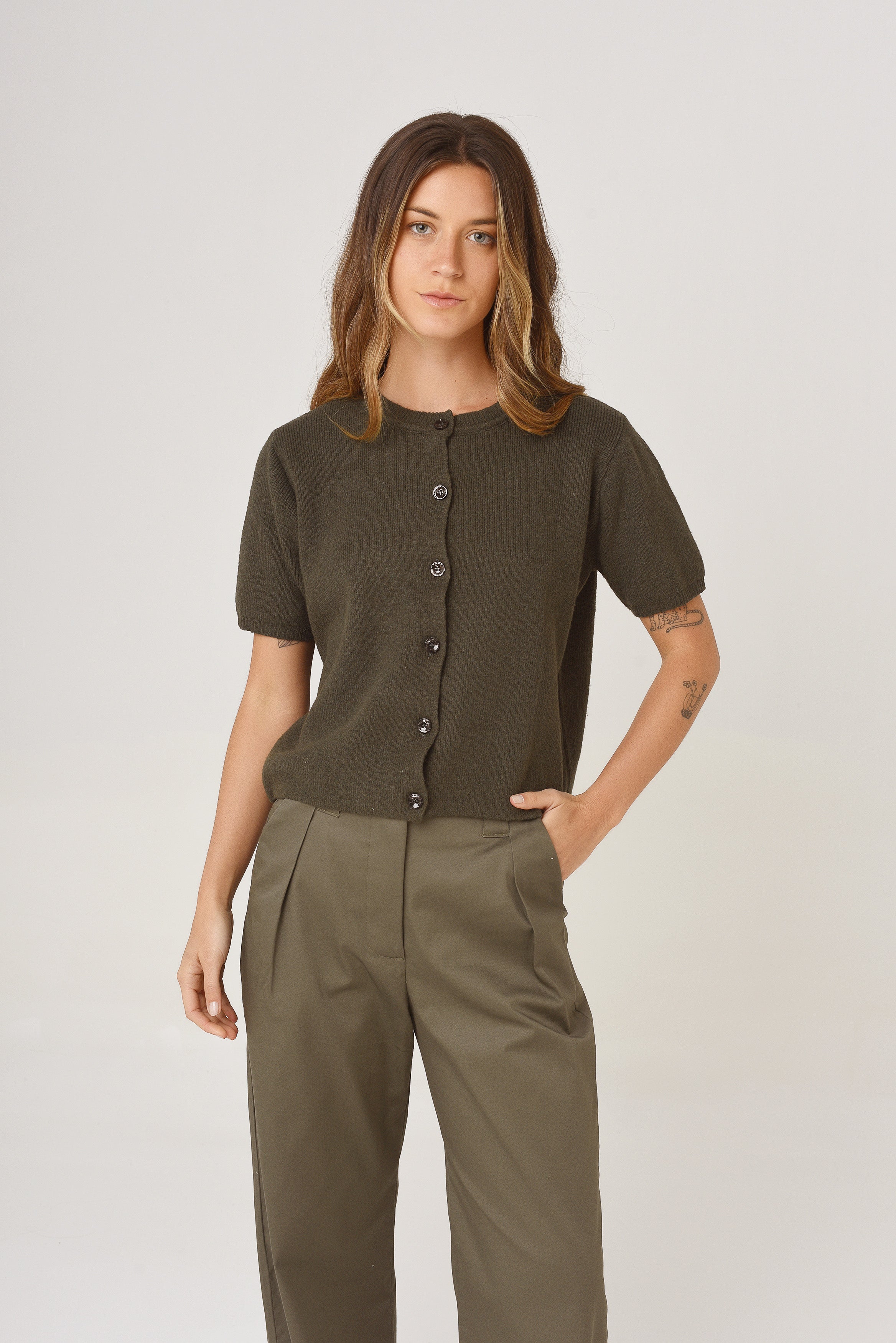 PANTALON WIDE GABARDINA