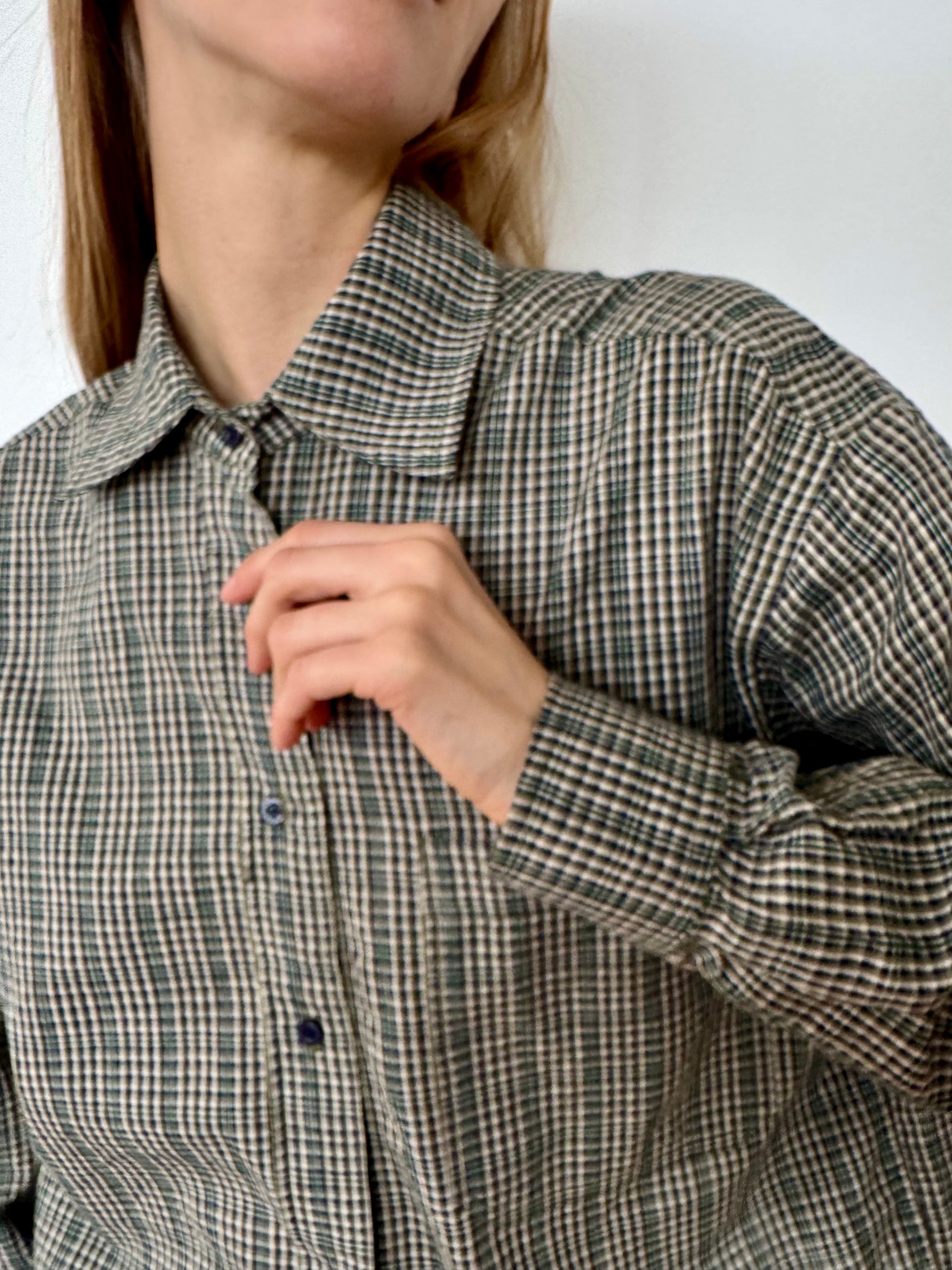 CAMISA CROP CUADROS