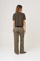 PANTALON WIDE GABARDINA