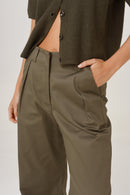PANTALON WIDE GABARDINA