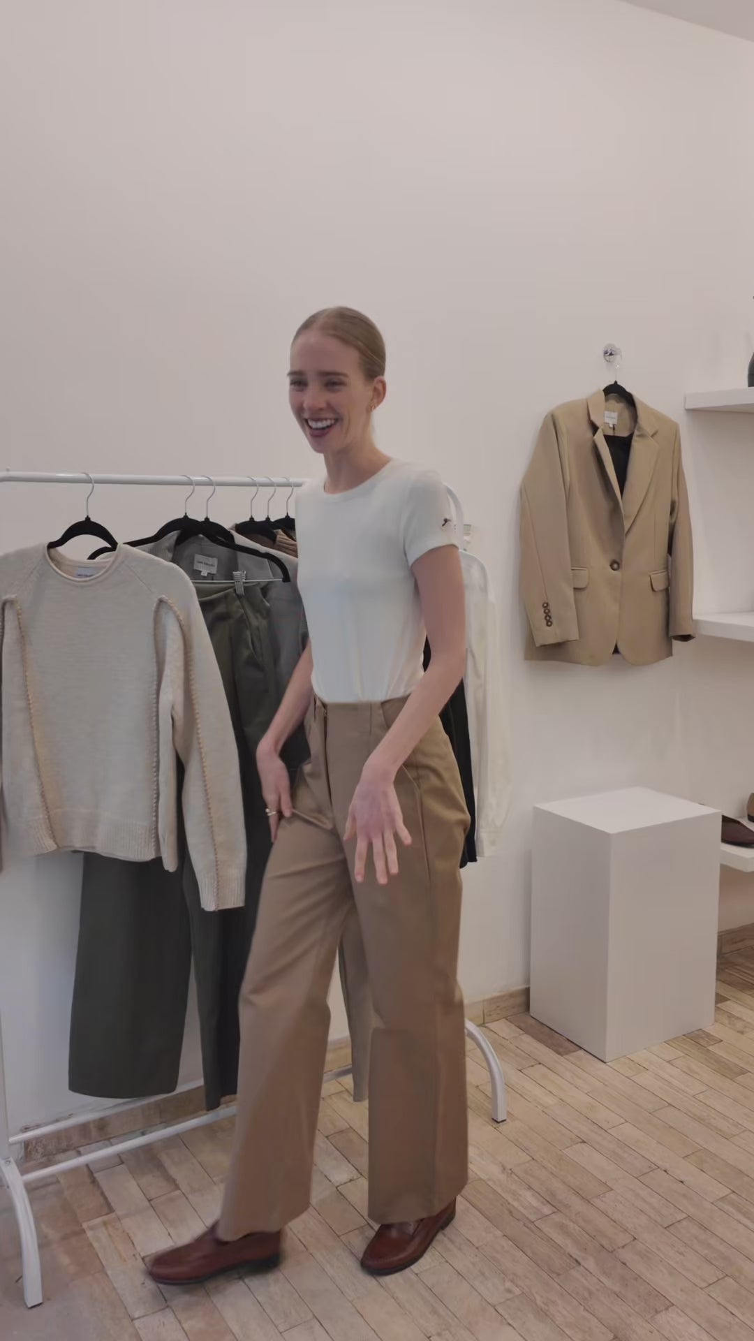 PANTALON WIDE GABARDINA